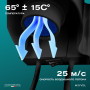 Фен для волос Meyvel MF7-1800 (Чёрный)